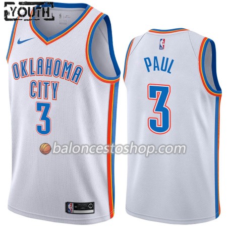 Camiseta Niños NBA Oklahoma City Thunder Chris Paul 3 2019-20 Nike Association Edition Swingman